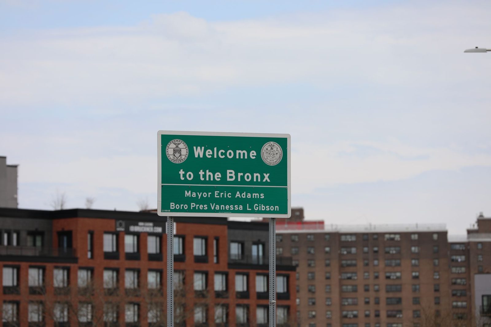 Urban streetscape in the Bronx, New York City