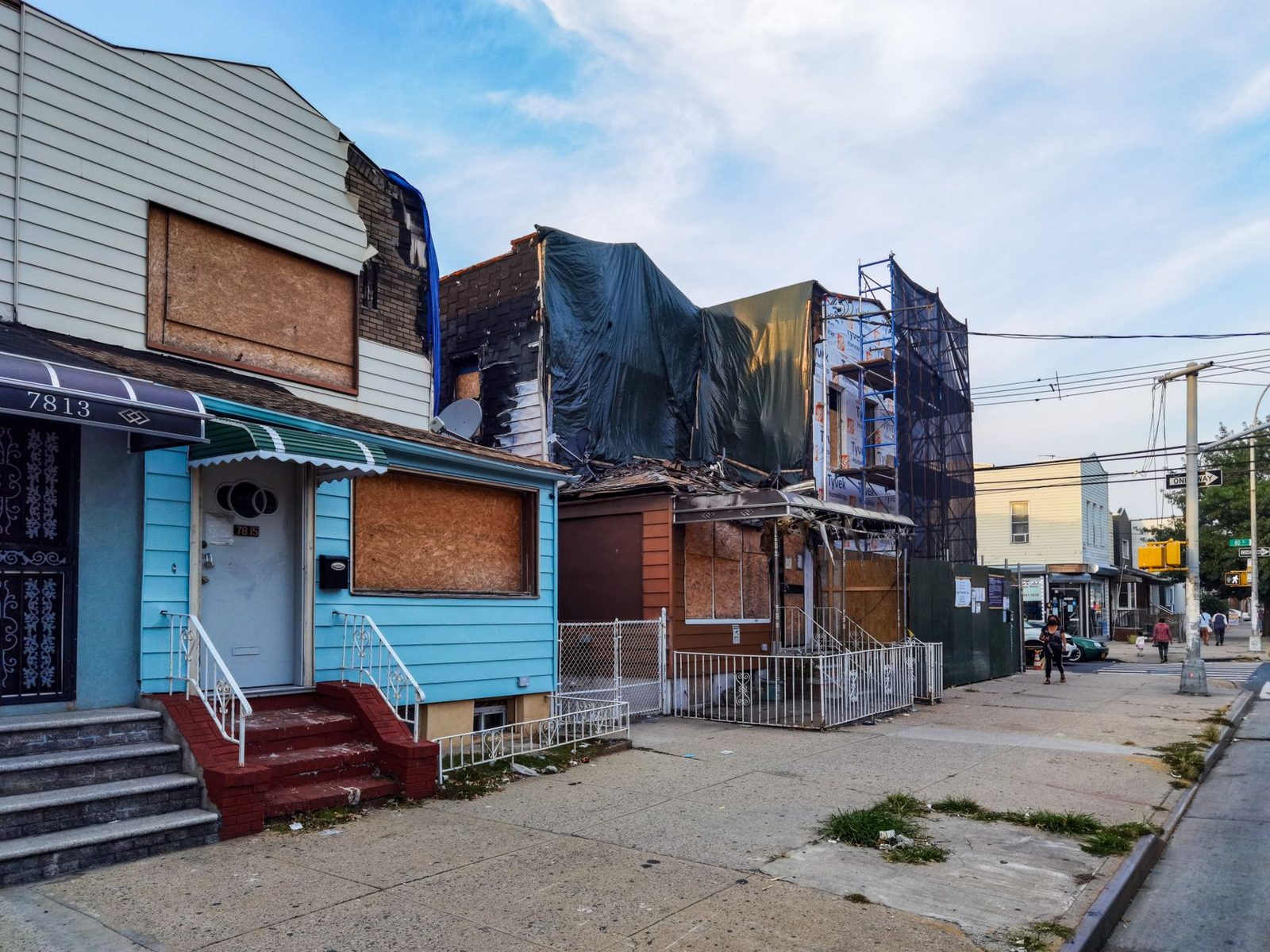 Residential neighborhood street in Queens, New York City